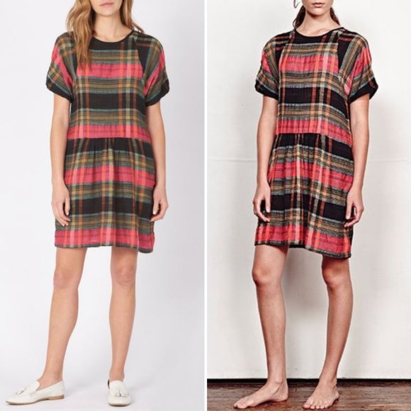 Ace & Jig Dresses & Skirts - Ace & Jig Artemis Dress Plaid Cotton w/ Pockets